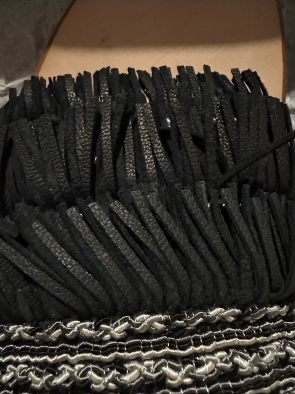 NIB Sesto Meucci of Florence Vero Cuoio leather fringe sandals. Size 12. - Picture 3 of 7